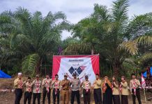 Kapolsek Penanggalan Pimpin Upacara Pembukaan Pramuka Santri