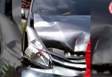 Kecelakaan Motor Vs Mobil di Jalan Raya Cileungsi Jonggol