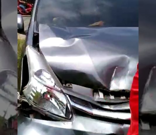 Kecelakaan Motor Vs Mobil di Jalan Raya Cileungsi Jonggol