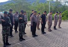 Di Bulan Pernuh Berkah, Satgas Pamtas Yonif 645/Gardatama Yudha Laksanakan Patroli Gabungan