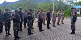 Di Bulan Pernuh Berkah, Satgas Pamtas Yonif 645/Gardatama Yudha Laksanakan Patroli Gabungan