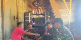 Berkah Ramadhan, Satgas Pamtas Yonif 645/GTY Kembali Terima Senpi Rakitan dari Warga Perbatasan