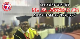 DR. Ir. Junaidi. MT. Kepala Balai BBPJN PUPR Kalimantan Timur Raih Gelar Doktor