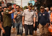 Pemerintah Barut Hadir Disaat DAS Barito meluap melihat Langsung ke Lokasi