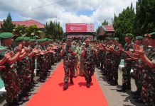 Wabup dan Sekda Barut Sambut Kunjungan Danrem