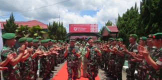 Wabup dan Sekda Barut Sambut Kunjungan Danrem