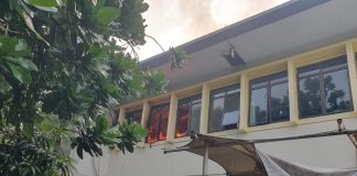 Kebakaran Melanda Gedung Disdik Kabupaten Bekasi