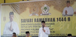 Maman Beri Semangat Kader Golkar di Acara Safari Ramadan 1444 H.