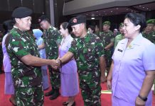 Delapan Puluh Pati TNI Resmi Menyandang Pangkat Baru