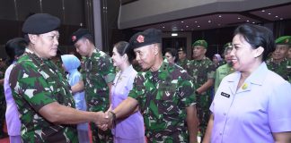 Delapan Puluh Pati TNI Resmi Menyandang Pangkat Baru