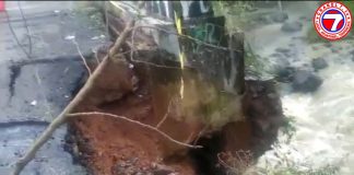 Jembatan di Desa Warga Jaya Mengalami Amblas akibat Curah Hujan Tinggi