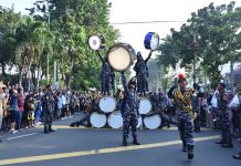 GS Gita Jala Taruna AAL Getarkan Surabaya di acara Car Free Day
