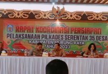 Kepala dinas DPMD MURA Buka Rakor Persiapan Pilkades di 35 Desa