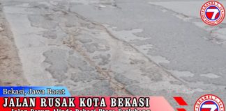Jalan Perum Alinda Bekasi Utara Berlubang dan Bergelombang