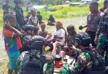 Komsos Sambil Ngopi dan Sarapan Ala Satgas Yonif RK 115/ML