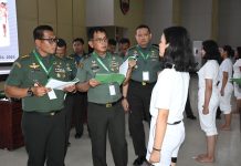 Kasdam I/BB Pimpin Sidang Parade Penerimaan Caba PK TNI AD TA 2023 Keagamaan, Keahlian, Atlet dan Reguler Wanita Panda Medan