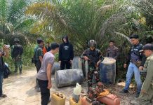 Satgas Pamtas Yonarmed 10/ Bradjamusti Berhasil Tertibkan Aktivitas Pertambangan Emas Tanpa Izin