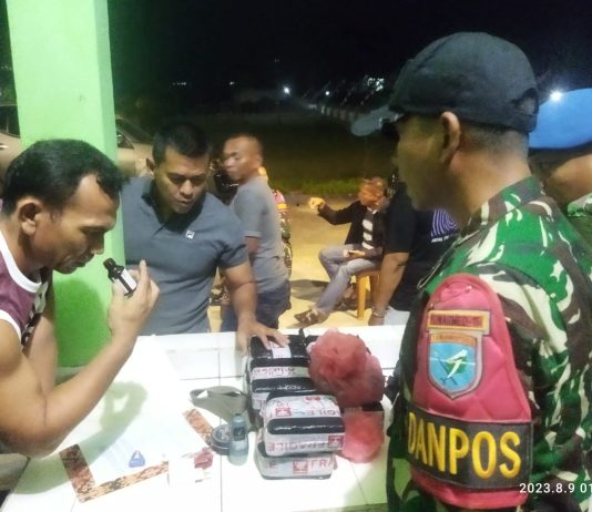 Tindak Lanjut Dari Dansatgas Yonarmed 16/TK Dalam Menggagalkan Penyelundupan Narkoba Jenis Shabu Kurang Lebih 10 Kg