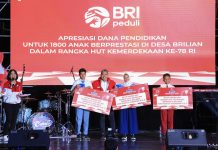 BRI Salurkan Beasiswa untuk 1800 Anak Berprestasi di Desa BRILiaN Memperingati Hari Kemerdekaan Republik Indonesia,