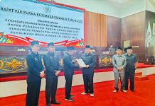 Ketua DPRD MURA. Dr. Doni, SP. M. SI. Gelar Paripurna, Penyerahan Nota Kesepakatan KUA dan PPAS Kepada Pemda