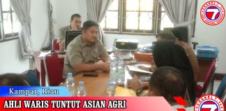 Ahli waris Tuntut Asian Agri PT. Tunggal Yunus Estate ke Pengadilan.