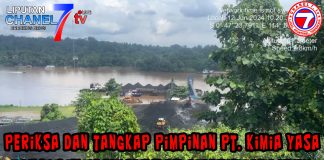 Periksa dan Tangkap Pimpinan PT. Kimia Yasa, Itulah solusi terbaik kata salah seorang Pimpinan LSM Tipikor Jakarta.