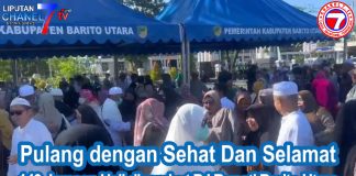 Pulang dengan Sehat Dan Selamat 143 Jama’ah Haji disambut PJ Bupati Barito Utara