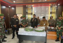 Kunjungan Peringatan HUT Bhayangkara ke-78 di Mako Polsek Teweh Tengah Berlangsung Lancar