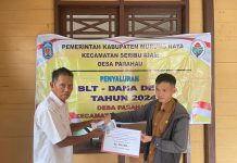 Pemdes Desa Parahau. 47 KPM Terima BLT Tahap II Tahun Anggaran 2024