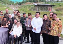 Rombongan Presiden Joko Widodo Tinjau Embung MBH dan Sumbu Kebangsaan IKN