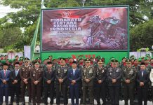 Pj Bupati Drs Muhlis menghadiri Upacara HUT ke-79 TNI. NKRI dalam Mewujudkan Indonesia Maju