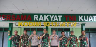 Kapolres Barito Utara gelar kunjungan silaturahmi ke Markas Kodim 1013/Muara Teweh
