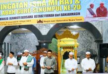 Asisten III Setda Hadiri Peringatan Isra’ Mi’raj dan Haul Abah Guru Sekumpul ke-20 di Masjid Jami