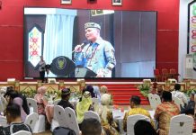 Pj. Bupati Barito Utara, Hadiri Serah Terima Jabatan Dan Lepas Sambut Serta Ramah Tamah Gubernur Kalteng