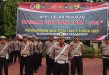 Persiapan Hari Raya Idul Fitri, Polres Langkat Gelar Apel Pasukan Operasi Ketupat Toba 2025