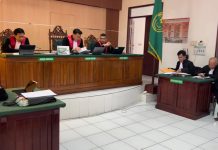 Kuasa Hukum Eronius, Yahya Tonang Tongging minta hakim Pengadilan Negeri Kutai Barat fair dan trial.