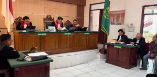 Kuasa Hukum Eronius, Yahya Tonang Tongging minta hakim Pengadilan Negeri Kutai Barat fair dan trial.