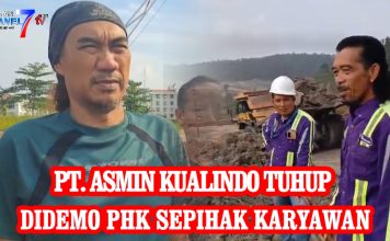 PT Asmin Kualindo Tuhup di Demo PHK sepihak karyawan.