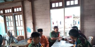 BABINSA KAMPUNG HILIR AJAK BPD DAN APARAT DESA GALAKKAN POSKAMLING JAGA KAMTIBMAS