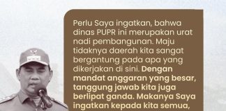 Bupati Barito Utara Tekankan Trilogi PUPR Saat Pimpin Apel Pagi, Sebut PUPR Sebagai Urat Nadi Pembangunan
